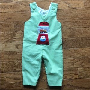 Smocked gumball long all for boy or girl